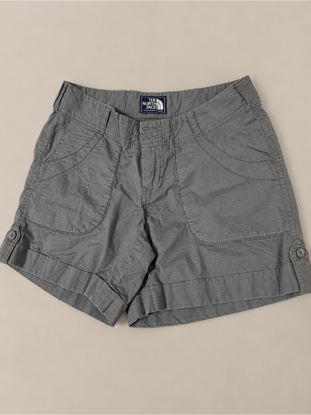 The North Face Women's Gray Cargo Shorts - Outdoor Utility